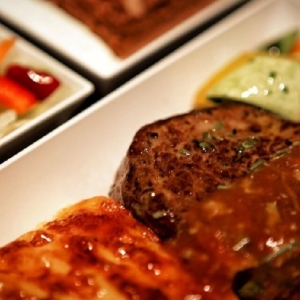 Sirloin in sauce