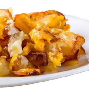 HUEVOS ROTOS CON PATATAS Y JAMON